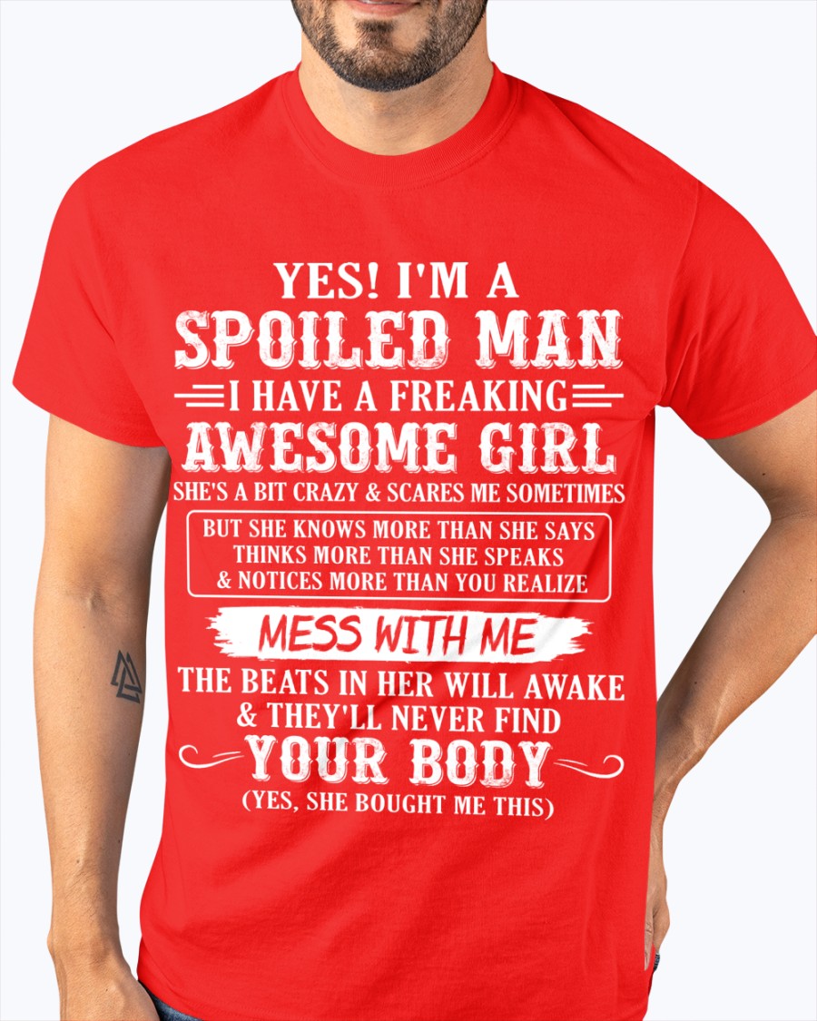 Awesome Girl - Perfect gift for your boyfriend, husband (SKU09-34-00)
