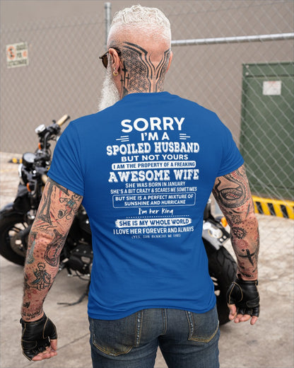January - Awesome Wife - Perfect gift for your spoiled husband (SKU06-07-01)