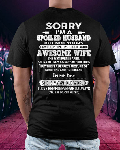 April - Awesome Wife - Perfect gift for your spoiled husband (SKU06-07-04)