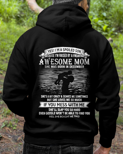 December - Awesome Mom  - Perfect gift for your son (SKU2604-49-12)