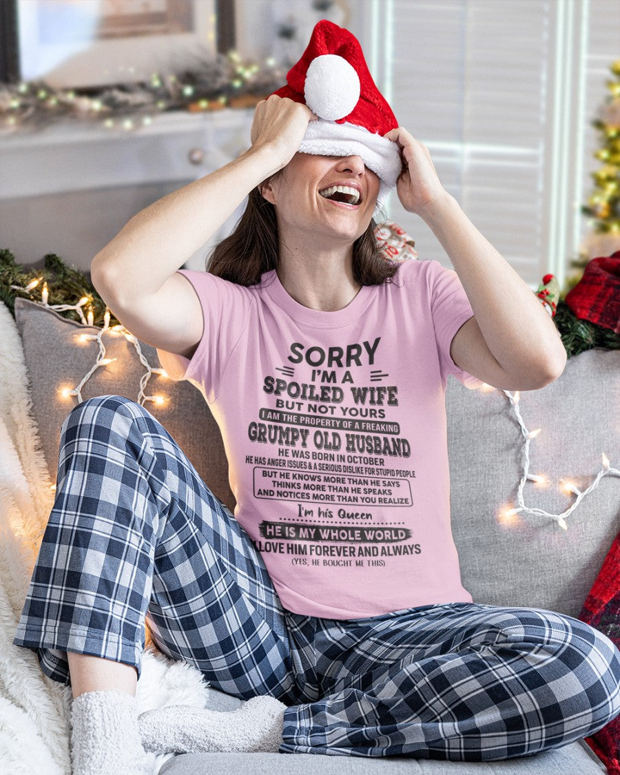 October - Grumpy Old Husband - Perfect gift for your wife (SKU06-23-10)