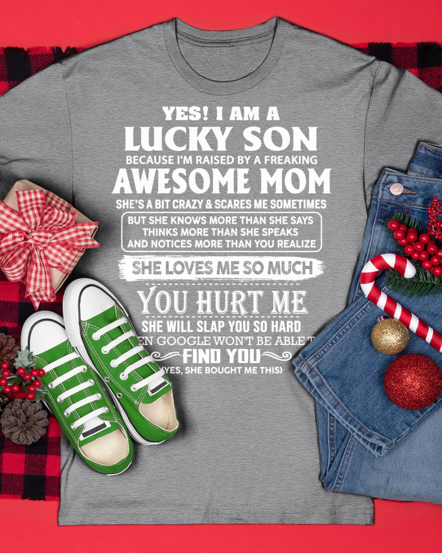 Awesome mom - Perfect gift for your Lucky Son (SKU10-100-00)