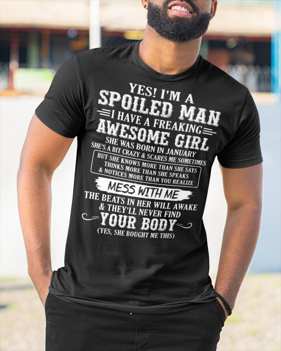 January - Awesome Girl - Perfect gift for your boyfriend, husband (SKU09-34-01)