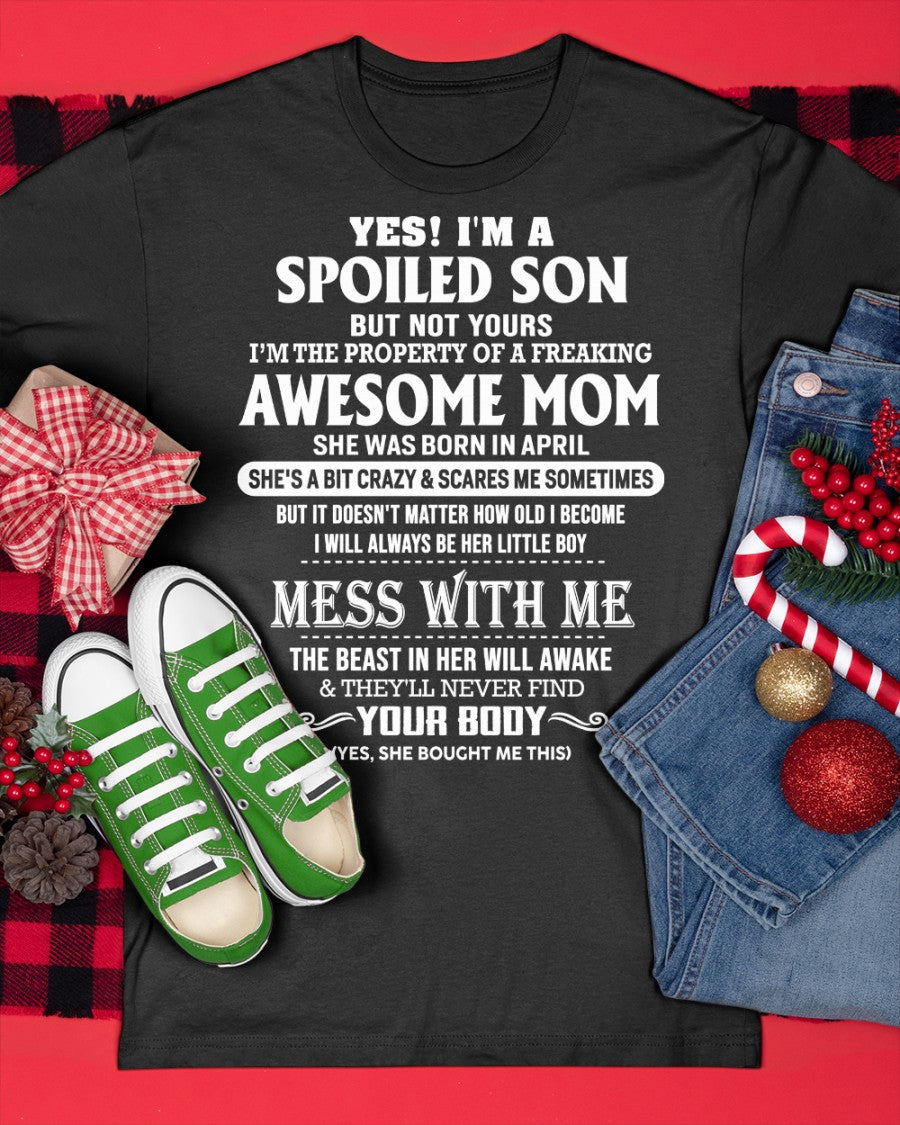 April - Amazing Mom - Perfect Gift For Your Spoiled Son (SKU07-40-04)