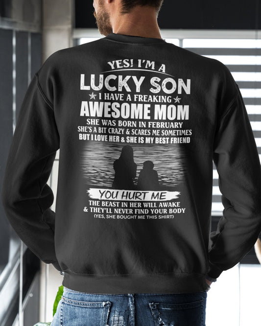 February - Yes! I’m a Lucky Son Tee – Perfect Gift for son ( SKU10-108-02 )