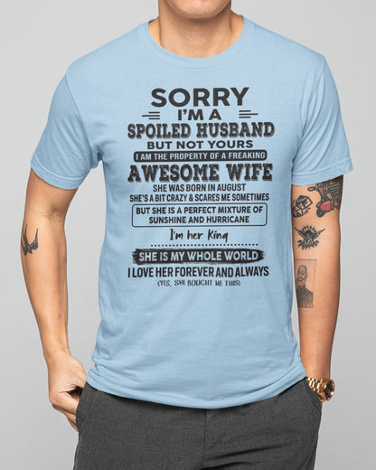 August - Awesome Wife - Perfect gift for your husband (SKU06-06-08)