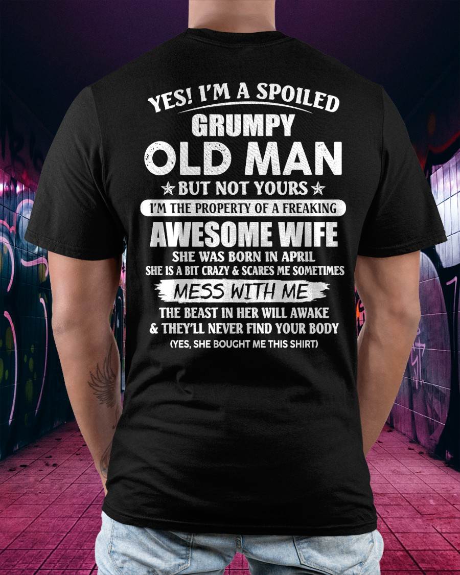 April - Grumpy Old Man - Perfect gift for your husband (SKU06-68-04)