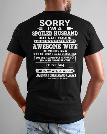 May - Awesome Wife - Perfect gift for your spoiled husband (SKU06-07-05)