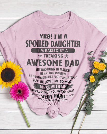 March - Awesome Dad -  Perfect gift for your daughter ( SKU07-138-03)
