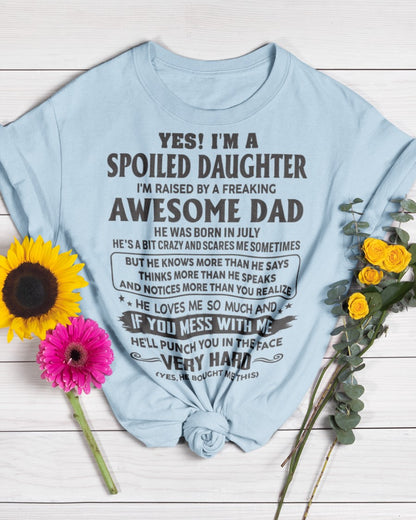 July - Awesome Dad -  Perfect gift for your daughter ( SKU06-61-07)
