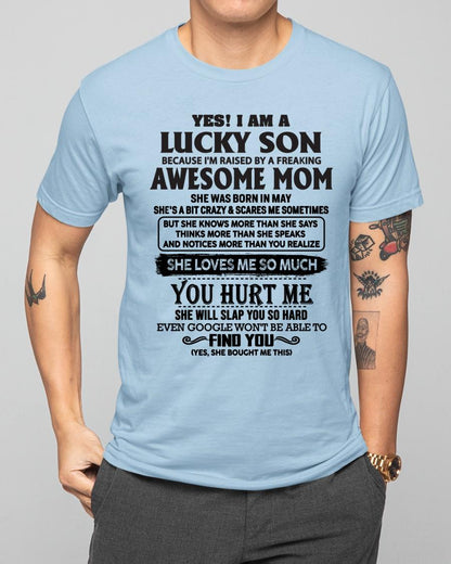 May - Yes! I'm A Lucky Son - Perfect Gift For Your Son (SKU-LKW-05)