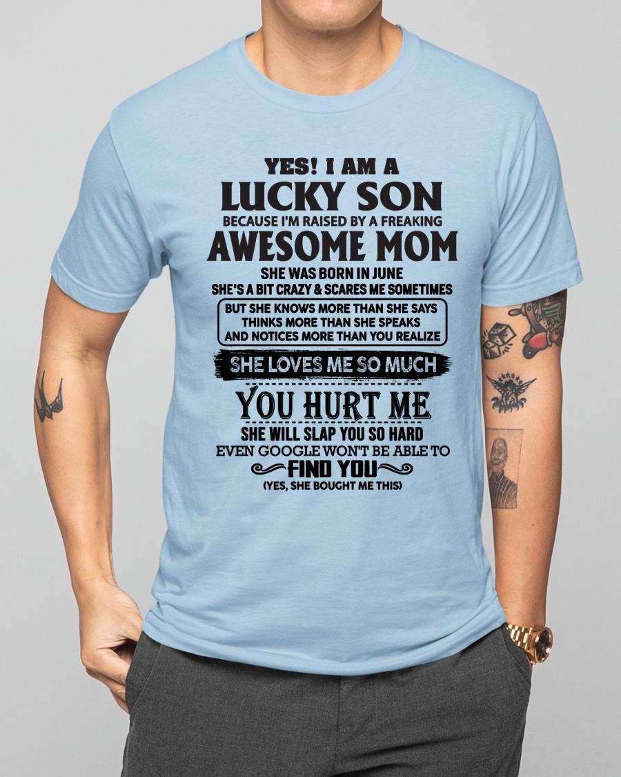 June - Yes! I'm A Lucky Son - Perfect gift for your son (SKU-LKW-06)
