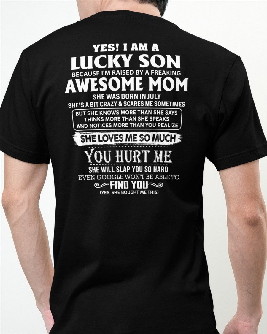 July - Awesome Mom - Perfect gift for your Lucky Son - TW07 - (SKU2608-592-07)