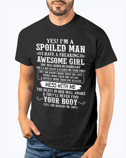 February - Awesome Girl - Perfect gift for your boyfriend, husband (SKU09-34-02)