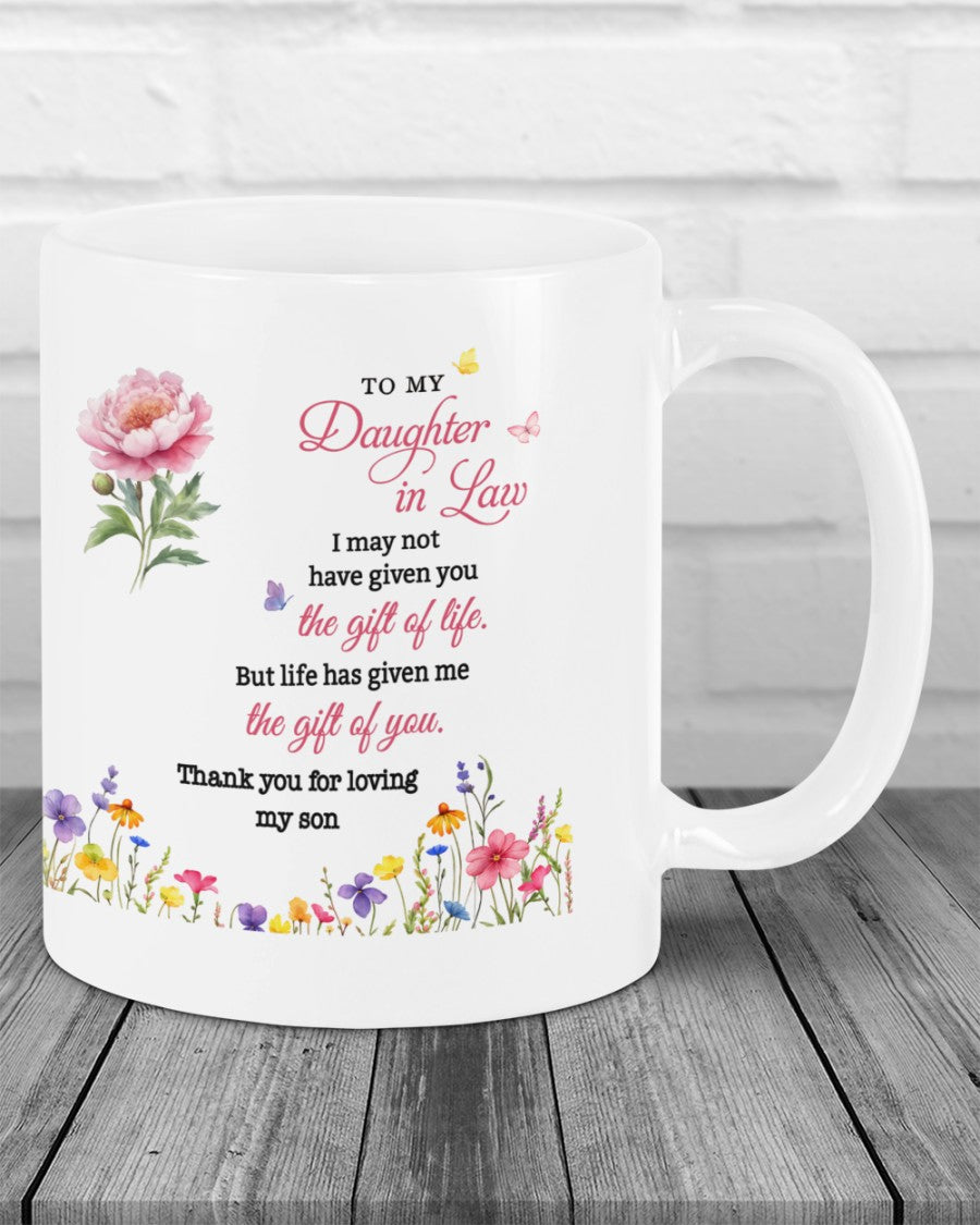 BEAUTIFUL MUG FOR DAUGHTER IN LAW - GIFT FROM MOM TW07-00 (SKU2607-33)