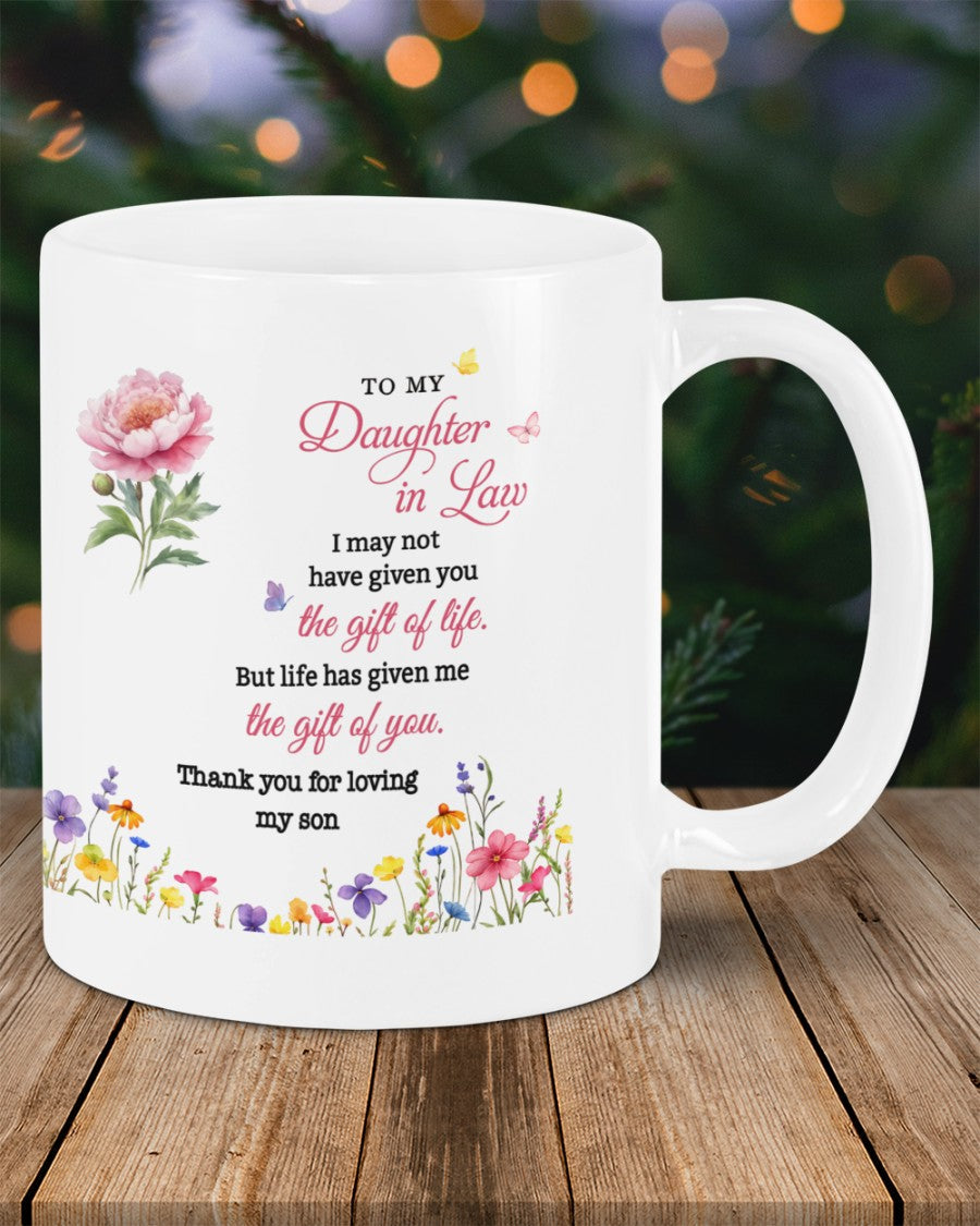 BEAUTIFUL MUG FOR DAUGHTER IN LAW - GIFT FROM MOM TW07-00 (SKU2607-33)