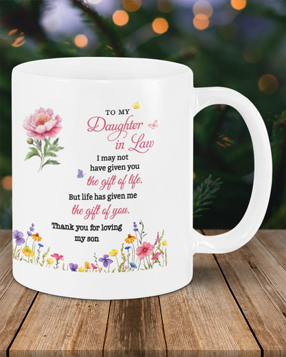 BEAUTIFUL MUG FOR DAUGHTER IN LAW - GIFT FROM MOM TW07-00 (SKU2607-33)