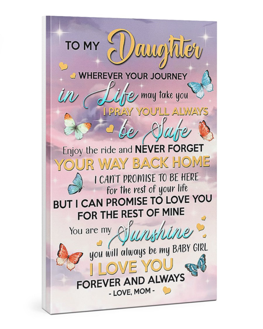 TO MY DAUGHTER FROM MOM CANVAS