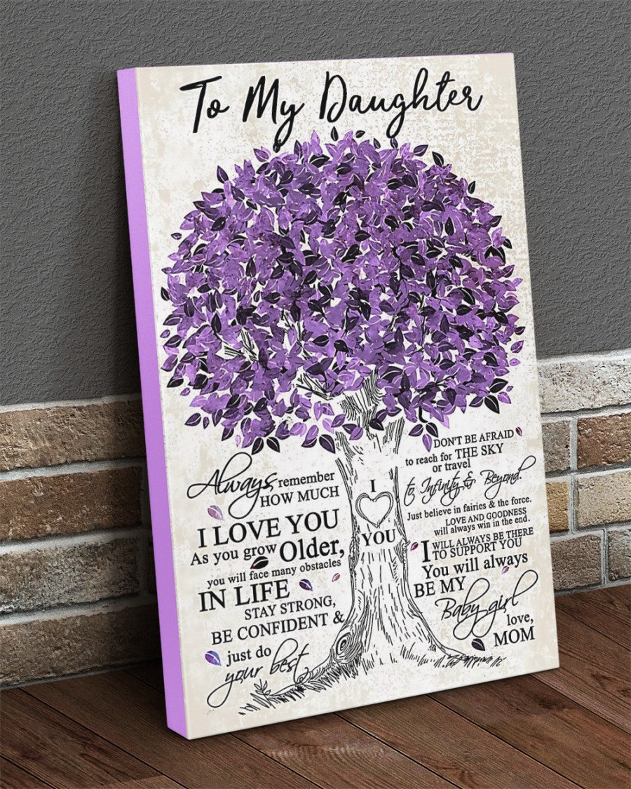 TO MY DAUGHTER FROM MOM CANVAS