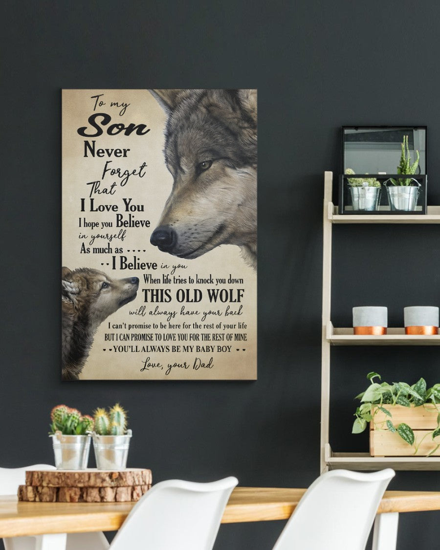 CANVAS FOR SON - BEST GIFT FROM DAD - TW07-00 (SKU2605-53)