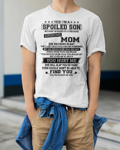May - Awesome Mom - Perfect Gift For Your Spoiled Son (SKU-2603-85-05) - New