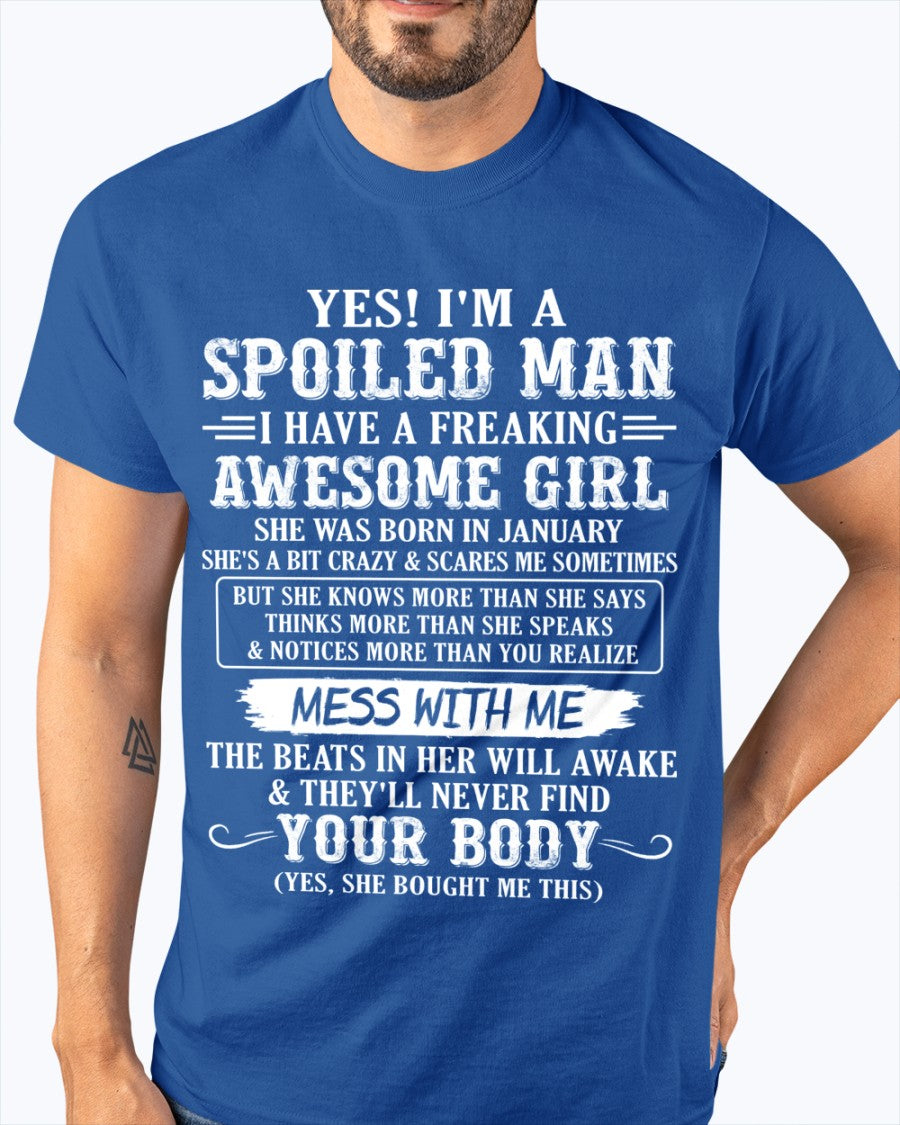 January - Awesome Girl - Perfect gift for your boyfriend, husband (SKU09-34-01)