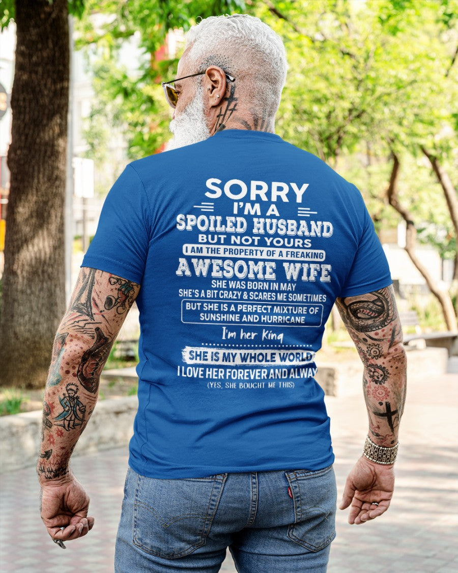 May - Awesome Wife - Perfect gift for your spoiled husband (SKU06-07-05)