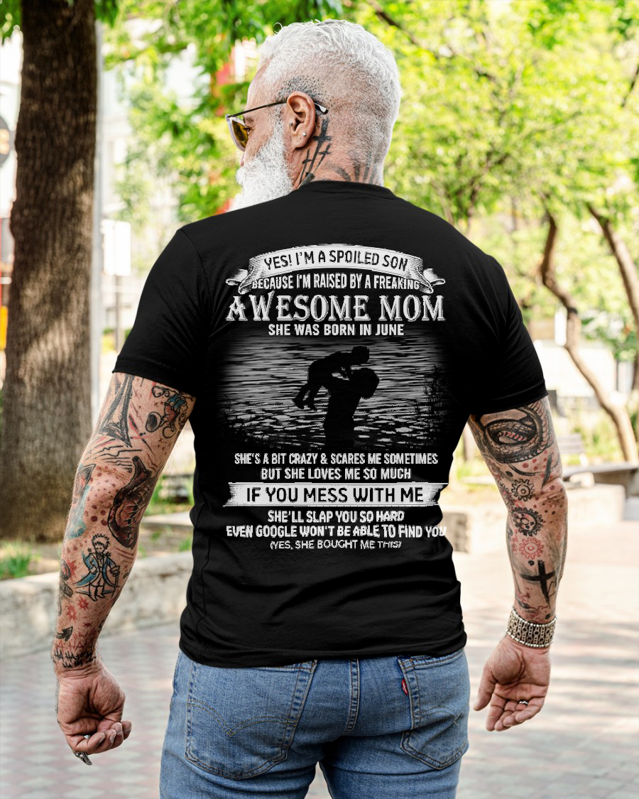 June - Awesome Mom  - Perfect gift for your son (SKU2604-49-06)