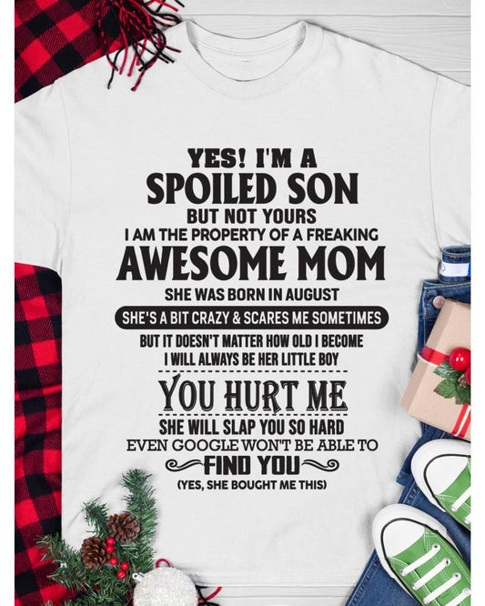 August - Gift for Son from a Legendary Mom ( SKU-MS01-08)