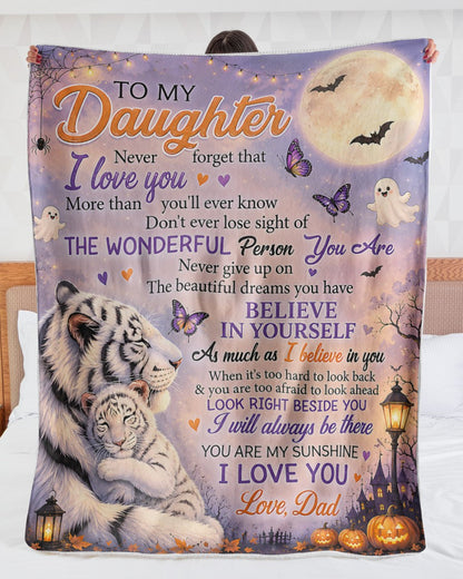 Halloween Blanket Gift for Your Daughter- From Dad (SKU2607-242)