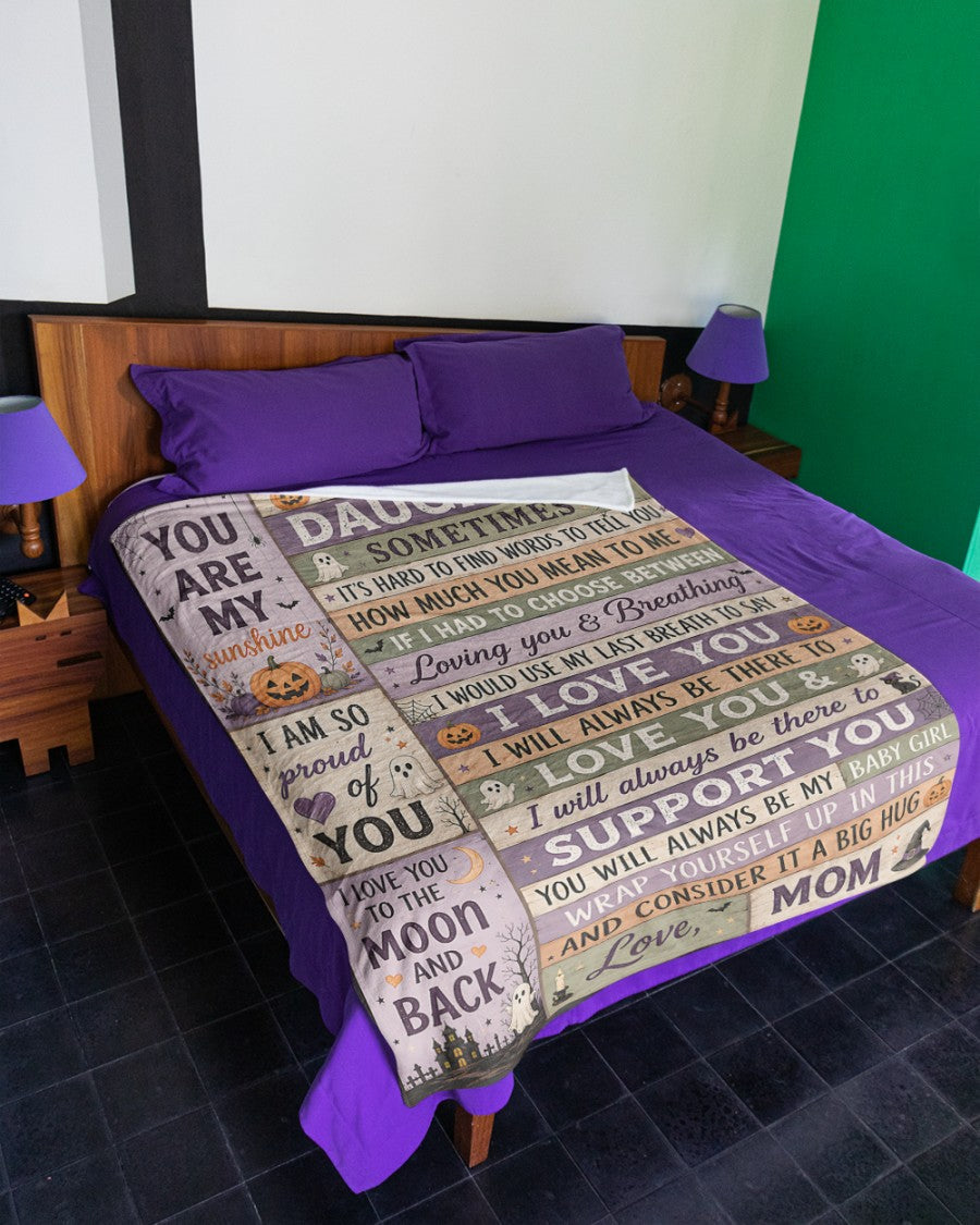 Halloween Blanket Gift for Your Daughter – From Mom (SKU2607-241)