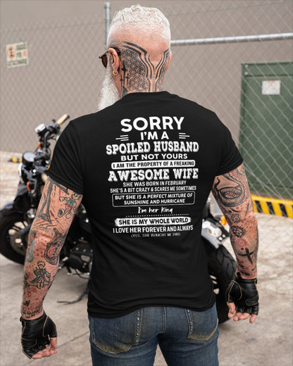 February - Awesome Wife - Perfect gift for your spoiled husband (SKU06-07-02)