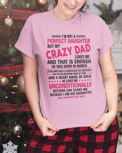 March - Crazy Dad - Perfect gift for your daughter (SKU05-82-03)
