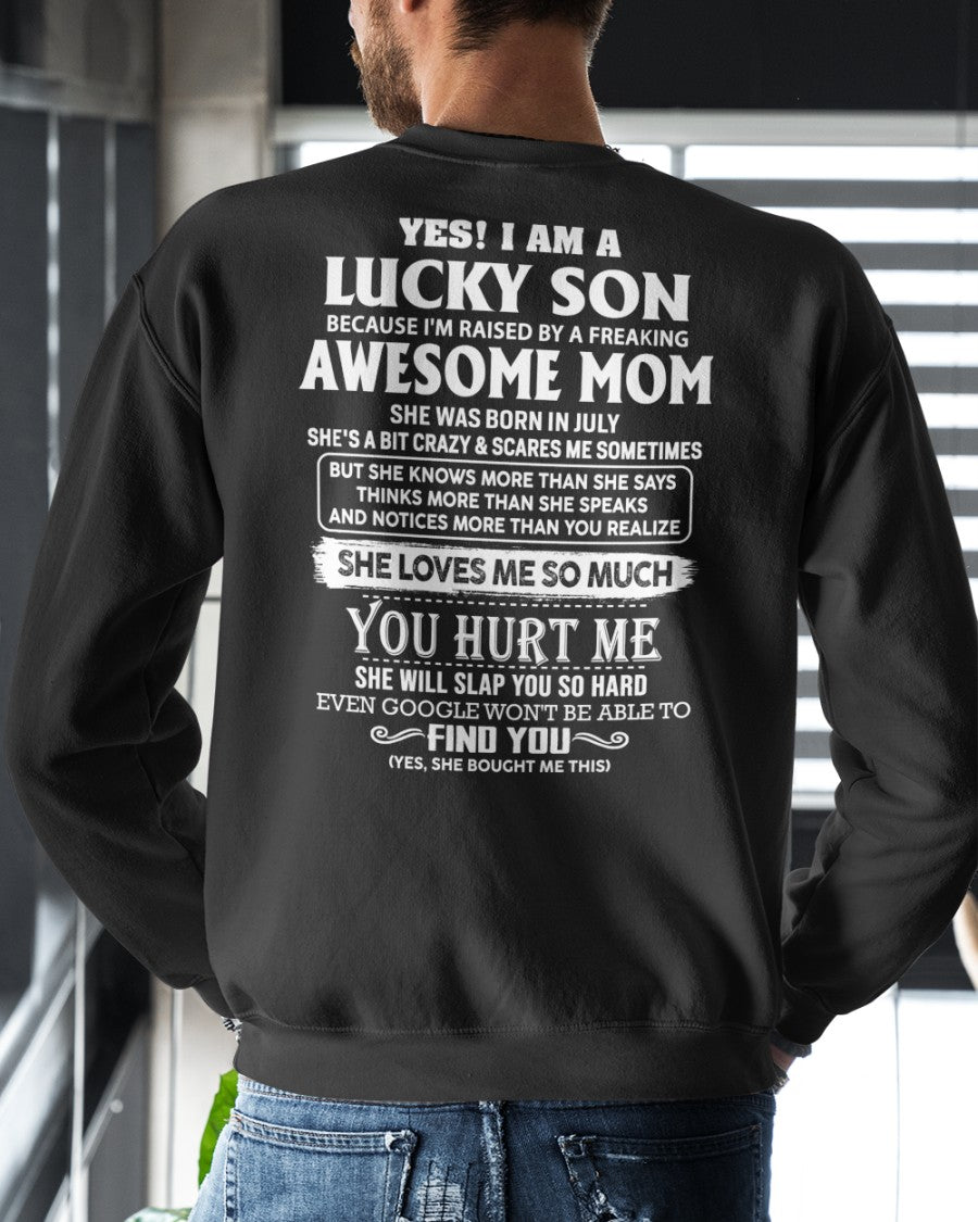 July - Awesome Mom - Perfect gift for your Lucky Son - TW07 - (SKU2608-592-07)