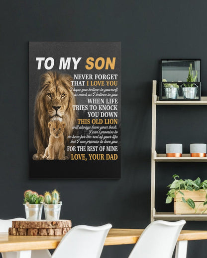 CANVAS FOR SON - BEST GIFT FROM DAD - TW07-00 (SKU2605-52)