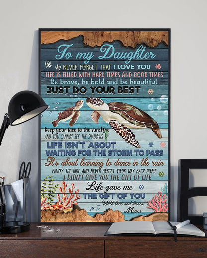 TO MY DAUGHTER FROM MOM CANVAS