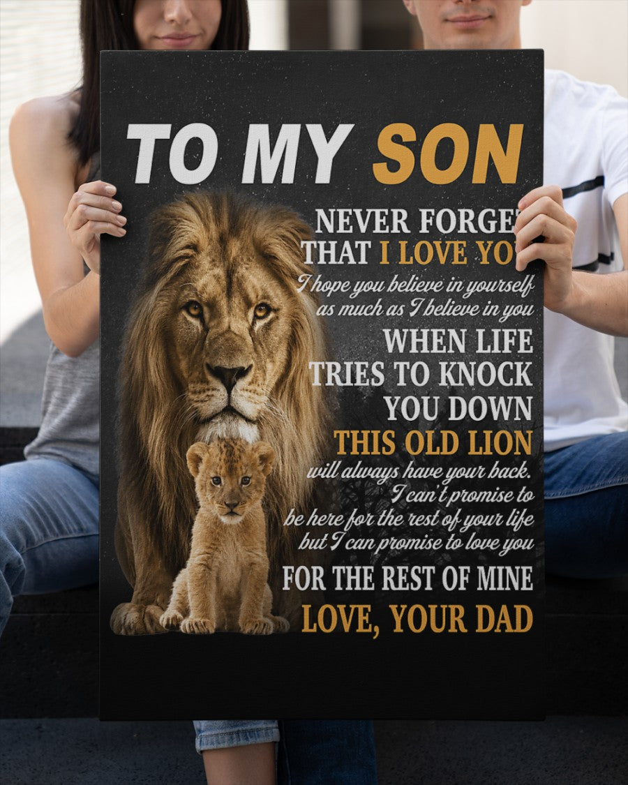 CANVAS FOR SON - BEST GIFT FROM DAD - TW07-00 (SKU2605-52)