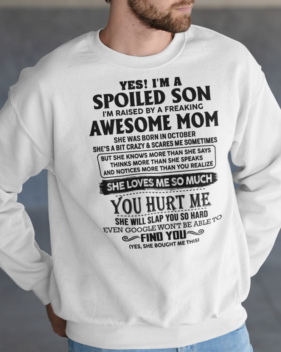 October - Awesome Mom - Perfect gift for your son (SKU-SPW-10)