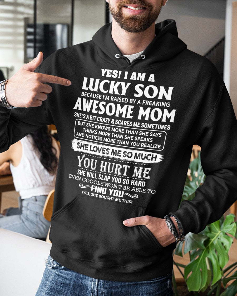 Awesome mom - Perfect gift for your Lucky Son (SKU10-100-00)