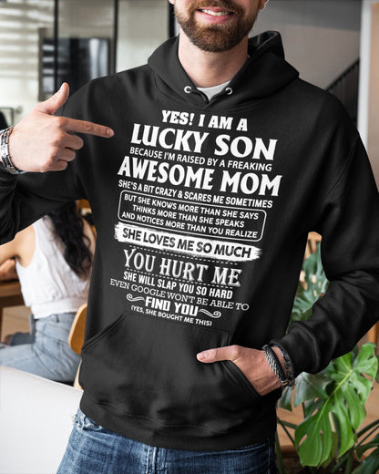 Awesome mom - Perfect gift for your Lucky Son (SKU10-100-00)