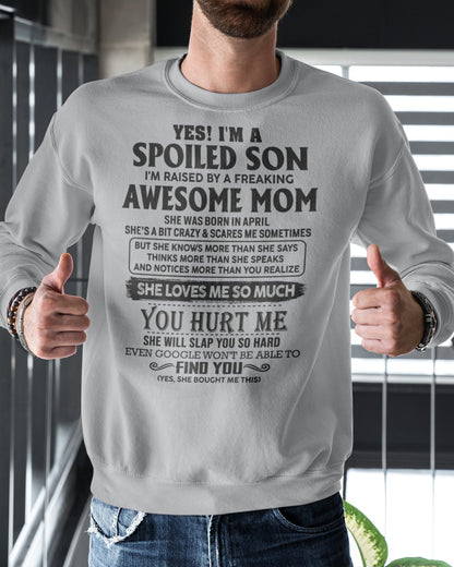 April - Awesome Mom - Perfect Gift For Your Son (SKU-SPW-04)