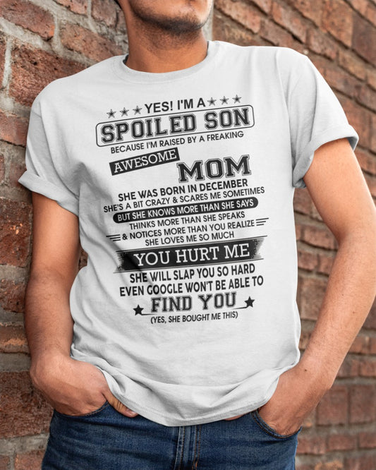 December - Awesome Mom - Perfect Gift For Your Spoiled Son (SKU-2603-85-12) - New
