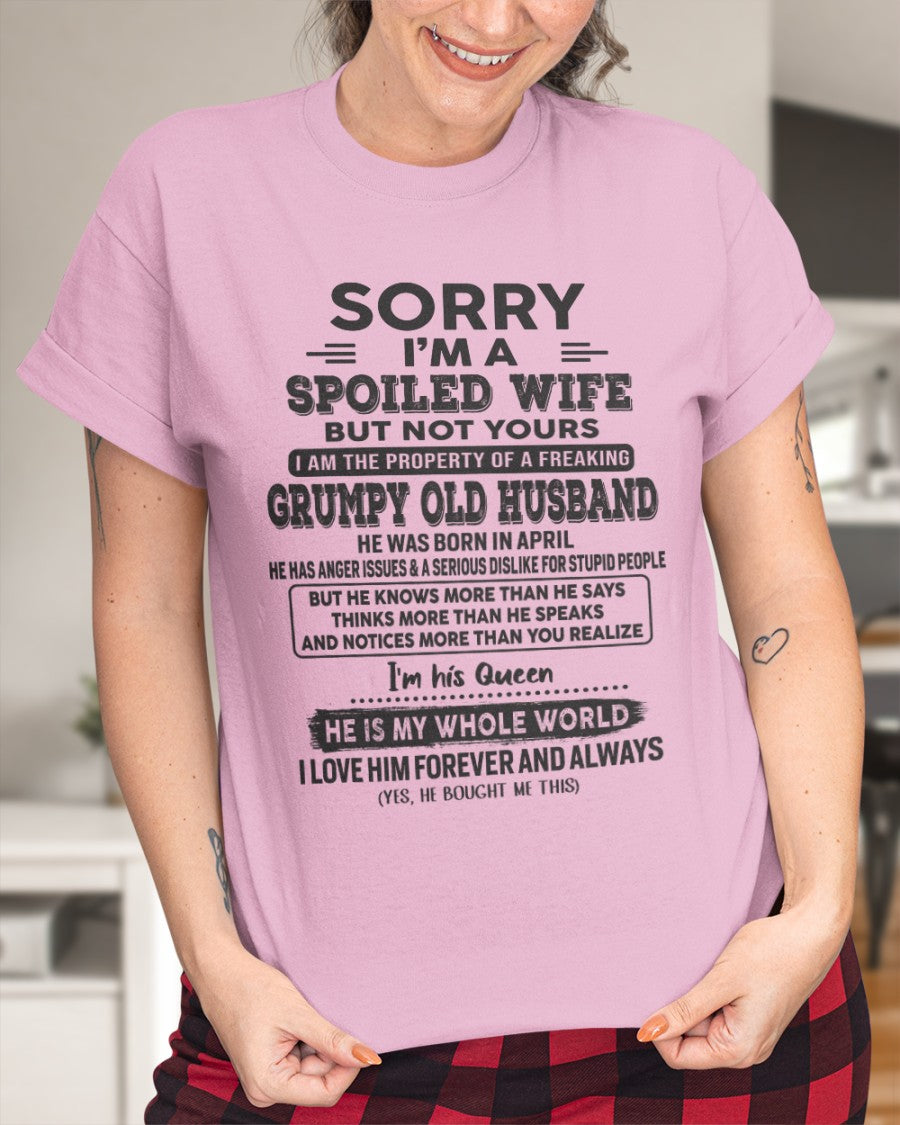 April - Grumpy Old Husband - Perfect gift for your wife (SKU06-23-04)