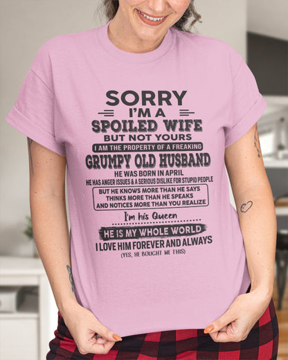 April - Grumpy Old Husband - Perfect gift for your wife (SKU06-23-04)