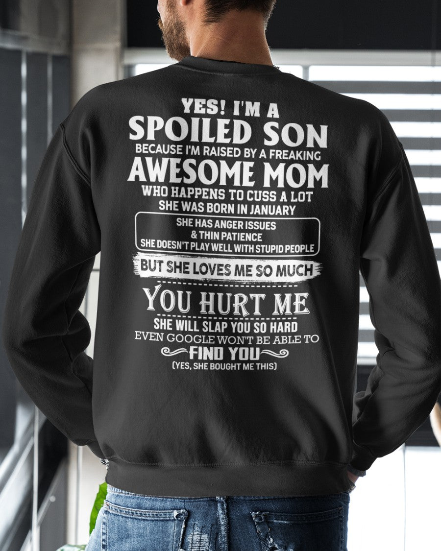 January - Awesome mom - Special gift for your son (SKU2609-153-01)