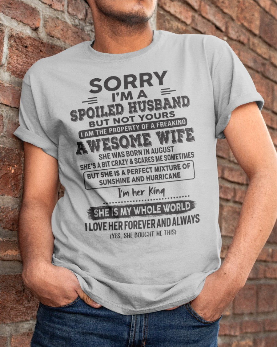 August - Awesome Wife - Perfect gift for your husband (SKU06-06-08)