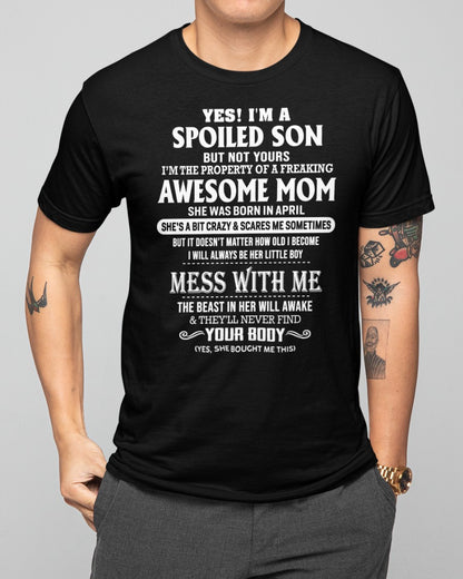 April - Amazing Mom - Perfect Gift For Your Spoiled Son (SKU07-40-04)