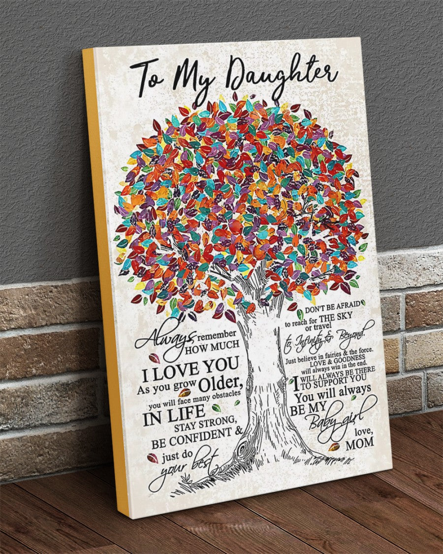 TO MY DAUGHTER FROM MOM CANVAS