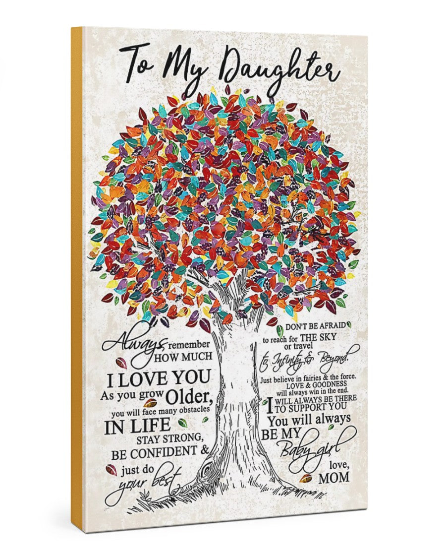 TO MY DAUGHTER FROM MOM CANVAS