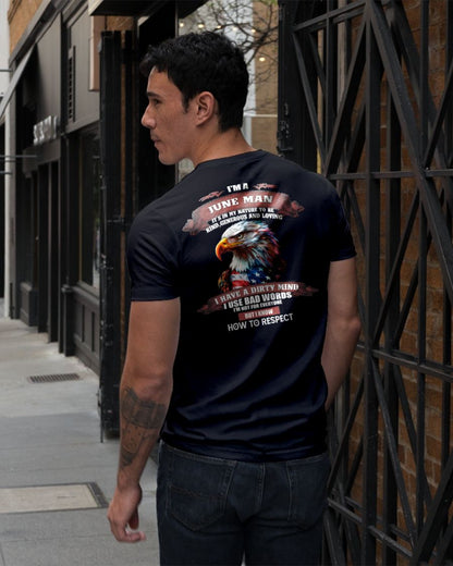 JUNE - KNOW HOW TO RESPECT - BIRTHDAY T-SHIRT FOR MEN - NTTD06 (SKU12-311-06)